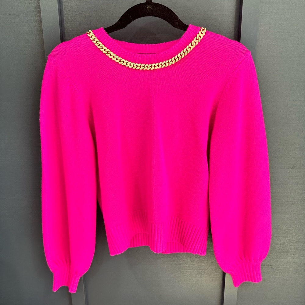 Generation Love Jake Sweater with Gold Chain Detail NWT XS